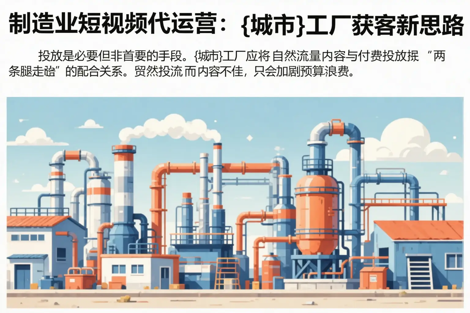 制造业短视频代运营：吴江工厂获客新思路